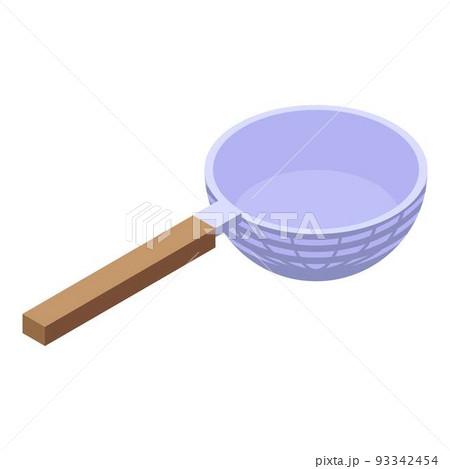 Sieve utensils icon, isometric style 93342454