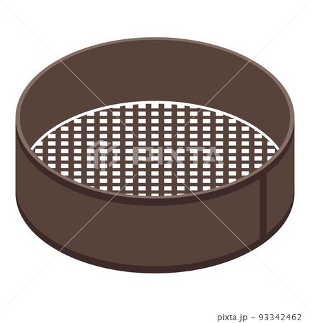 Sieve icon, isometric style Sieve icon, isometric style 93342462