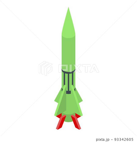 Missile ammunition icon, isometric style Missile ammunition icon, isometric style 93342605
