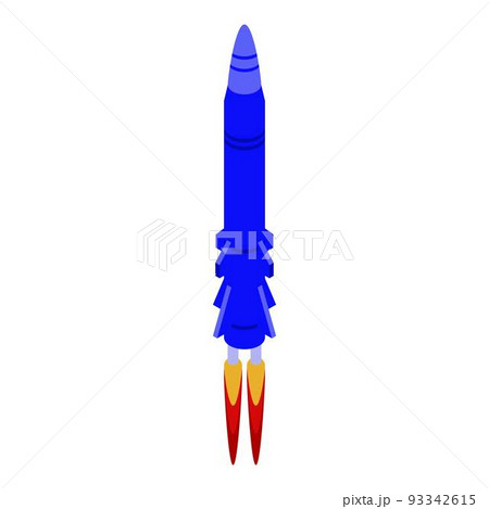 Battle missile icon, isometric style Battle missile icon, isometric style 93342615