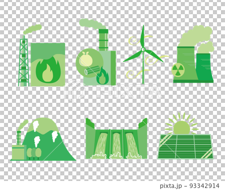 綠色發電廠插圖集 93342914