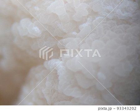 味噌の表面に波打つように生える酵母菌 93343202