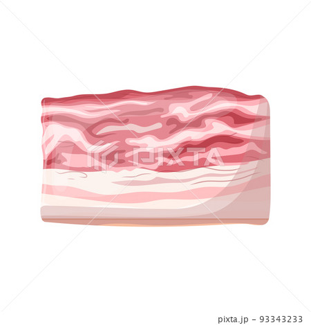 pork meat cartoon vector illustration 93343233