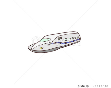 新幹線の先頭車両　シンプル 93343238