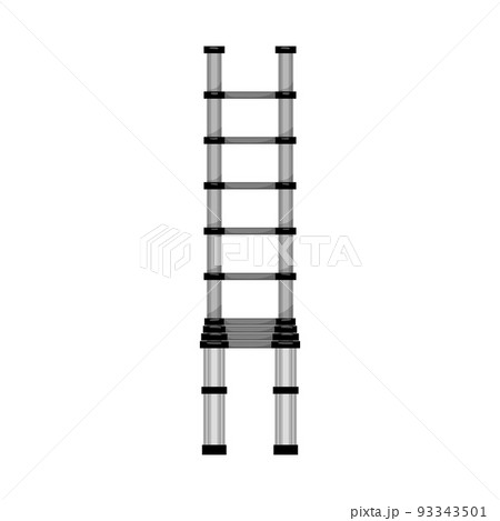 metal step ladder safety cartoon vector illustration 93343501