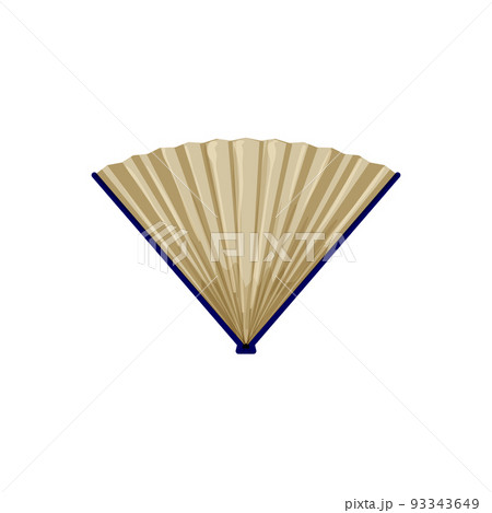 folding fan cartoon vector illustration 93343649
