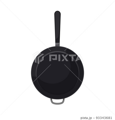 black frying pan kitchen cartoon vector illustration black frying pan kitchen cartoon vector illustration 93343681
