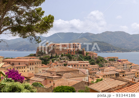 Portoferraio and the 16th century Fort Stella dominating the territory 93344186