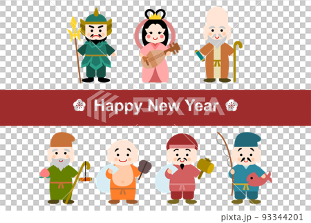 年賀状 七福神 イラスト 93344201