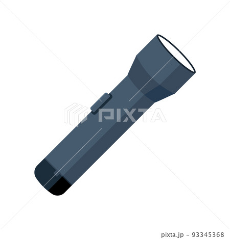 Flashlight torch hand illustration. Pocket vector light lamp lantern design torch Flashlight torch hand illustration. Pocket vector light lamp lantern design torch 93345368