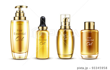Vector 3d realistic oil essence set 93345958