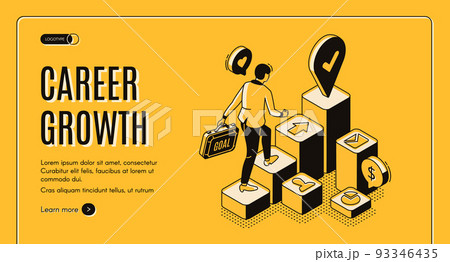 businessman with briefcase in hand going upstairs 93346435