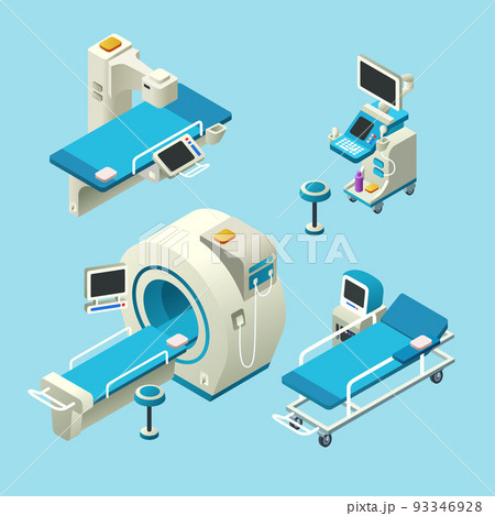Vector isometric medical diagnostic equipment set Vector isometric medical diagnostic equipment set 93346928