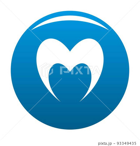 Prophetic heart icon vector blue Prophetic heart icon vector blue 93349435