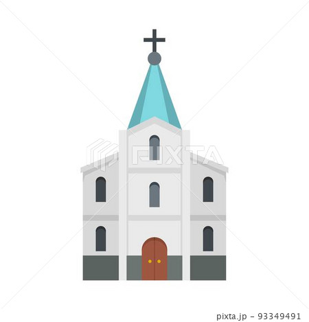 Kirche icon, flat style 93349491
