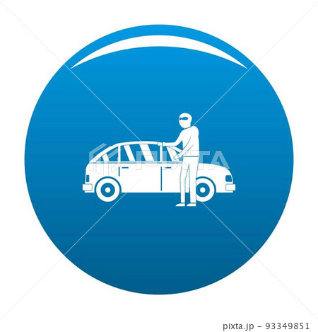 Hijacker icon vector blue 93349851