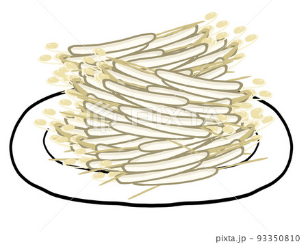 もやしの山のイラスト 93350810