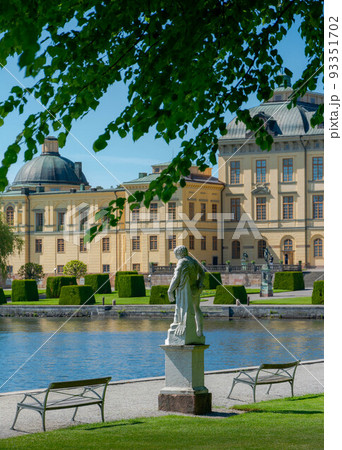 Ancient marble statues before the drottninghol palace Ancient marble statues before the drottninghol palace 93351702