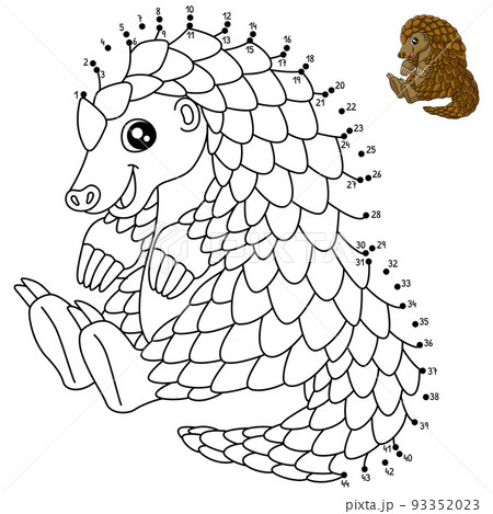 Dot to Dot Pangolin Coloring Page for Kids Dot to Dot Pangolin Coloring Page for Kids 93352023
