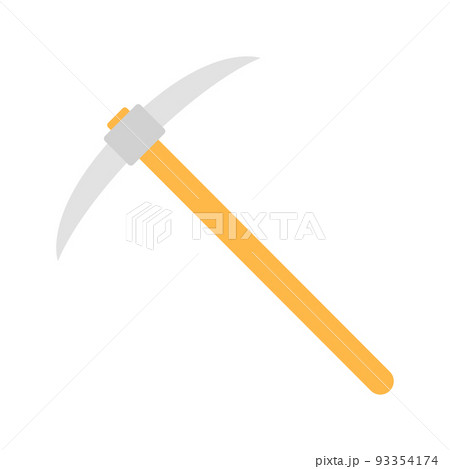 Pickaxe isolated on white background 93354174