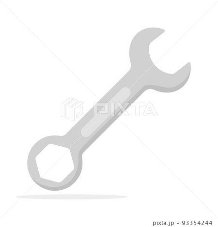 Spanner isolated on white background 93354244