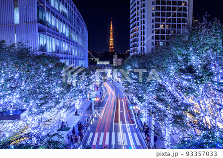 【東京の都市風景】六本木けやき坂のイルミネーション 【東京の都市風景】六本木けやき坂のイルミネーション 93357033