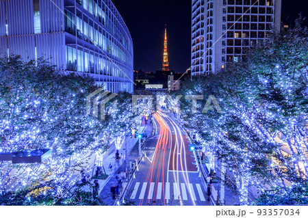 【東京の都市風景】六本木けやき坂のイルミネーション 【東京の都市風景】六本木けやき坂のイルミネーション 93357034
