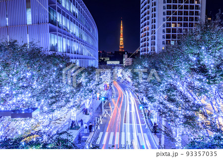 【東京の都市風景】六本木けやき坂のイルミネーション 93357035