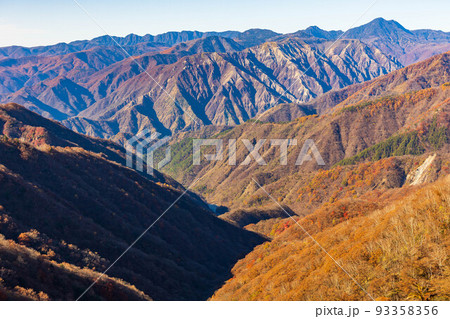 国内屈指の観光地 奥日光の秋 紅葉の半月山からの眺望 国内屈指の観光地 奥日光の秋 紅葉の半月山からの眺望 93358356