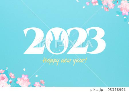 2023年のシンプルな年賀状 2023年のシンプルな年賀状 93358991