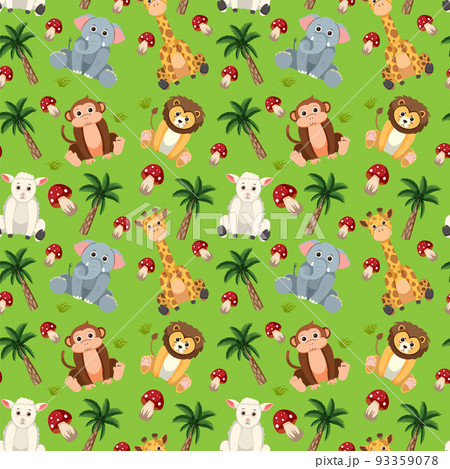 Cute animals seamless pattern Cute animals seamless pattern 93359078