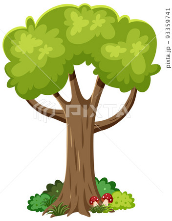 Isolated tree on white backgroundのイラスト素材 [93359741] - PIXTA