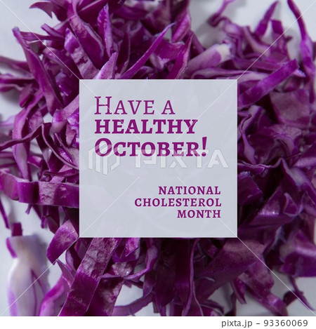 Image of have a healthy october over red cabbage Image of have a healthy october over red cabbage 93360069