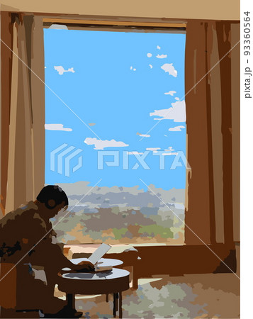 いい景色の在宅勤務 いい景色の在宅勤務 93360564