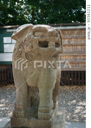 干支にまつわる神社～戌　伊奴神社　境内にある阿形のこま犬 93361211