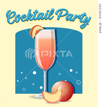 Cocktail in the glass 93362205