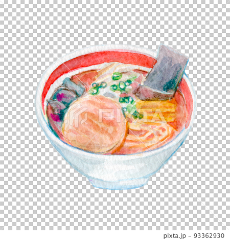 ラーメン 水彩イラスト ラーメン 水彩イラスト 93362930