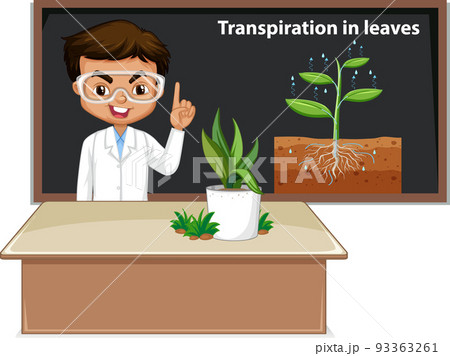 Science experiment for kids concept 93363261