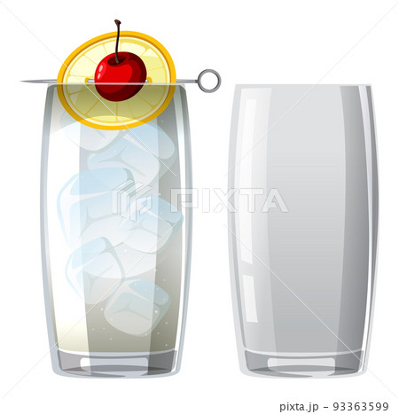 Tom Collins cocktail in the glass 93363599