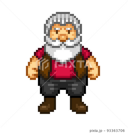 おじいさんのピクセルアート おじいさんのピクセルアート 93363706