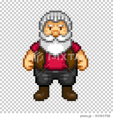おじいさんのピクセルアート おじいさんのピクセルアート 93363706