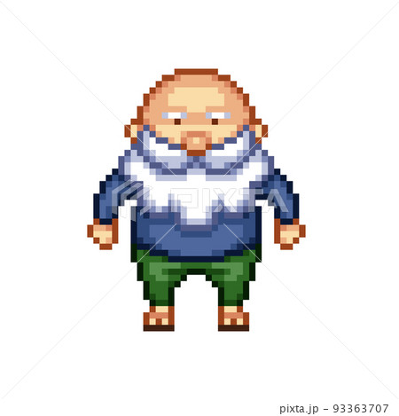 おじいさんのピクセルアート おじいさんのピクセルアート 93363707