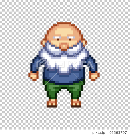 おじいさんのピクセルアート おじいさんのピクセルアート 93363707
