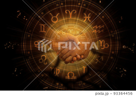 Zodiac signs inside of horoscope circle astrology and horoscopes concept. Zodiac signs inside of horoscope circle astrology and horoscopes concept. 93364456