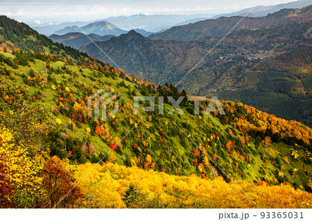 【群馬県・万座】錦秋の万座温泉の山々 10月 【群馬県・万座】錦秋の万座温泉の山々 10月 93365031