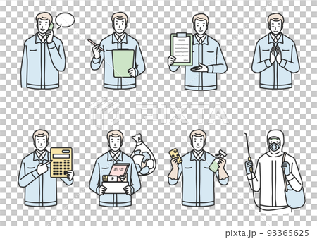 遺品整理の男性作業員いろいろ 93365625