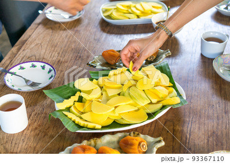 Thai appetizer sweet mango saurce 93367110