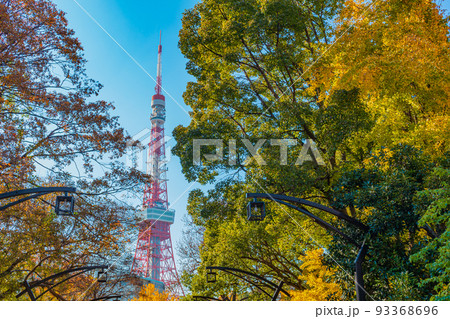 【東京の都市風景】芝公園周辺の都市風景(秋) 【東京の都市風景】芝公園周辺の都市風景(秋) 93368696