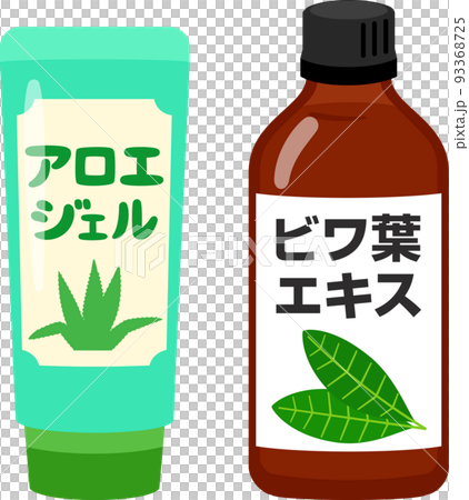 アロエジェルとビワの葉エキス 93368725