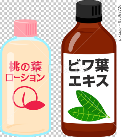 ビワの葉エキスと桃の葉ローション 93368726